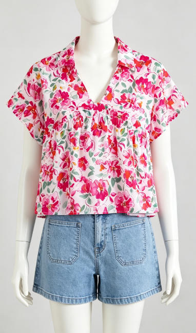 Shop The Look: Pink Floral & Blue