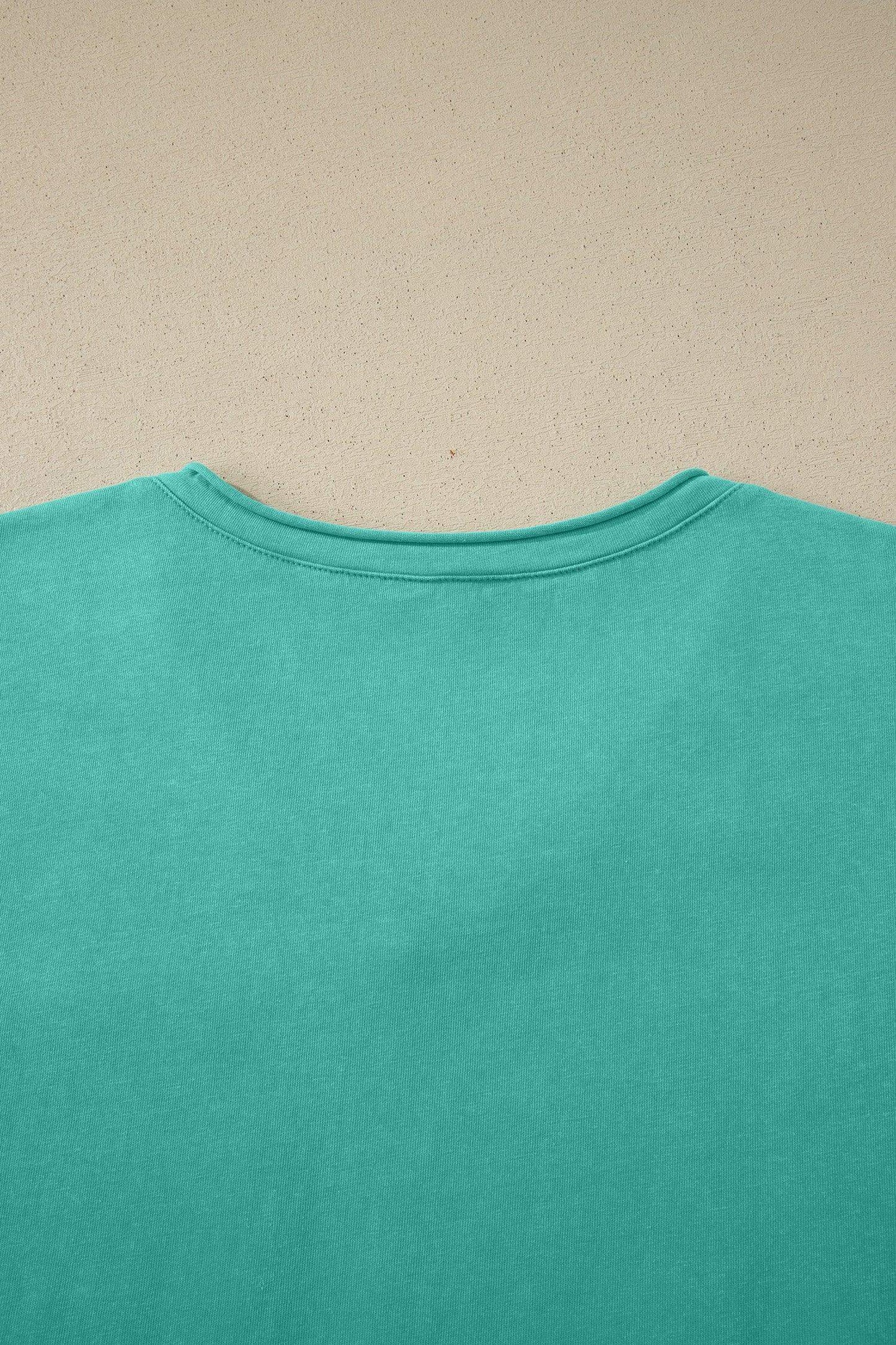 Mint Green Cotton Mineral Wash T Shirt - Sweet Fashion Wholesale