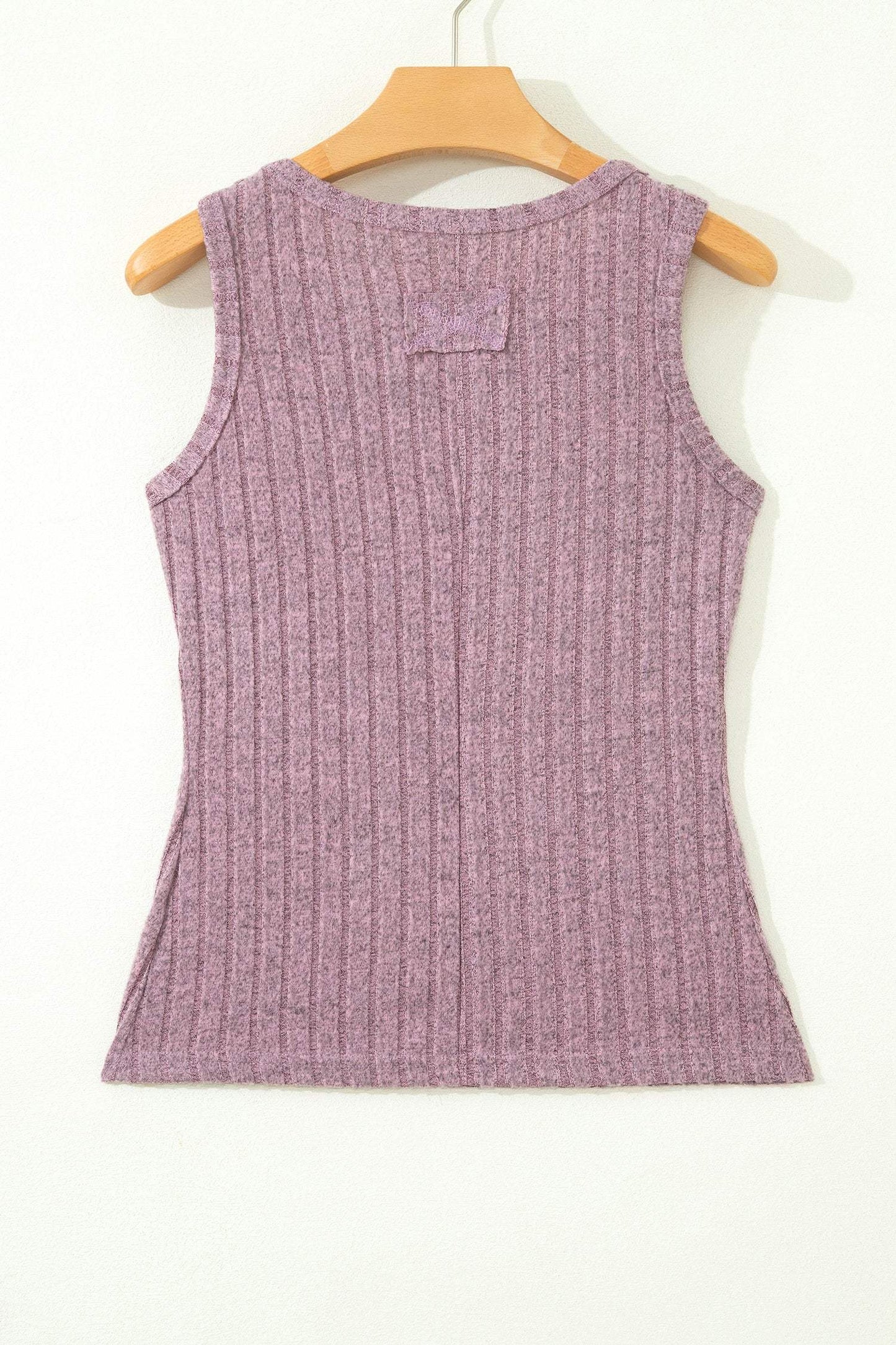 Bonbon Slim Ribbed Mineral Wash Tank Top