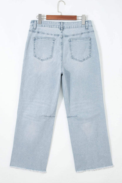 Beau Blue Patriotic Sequin Star Pattern Jeans