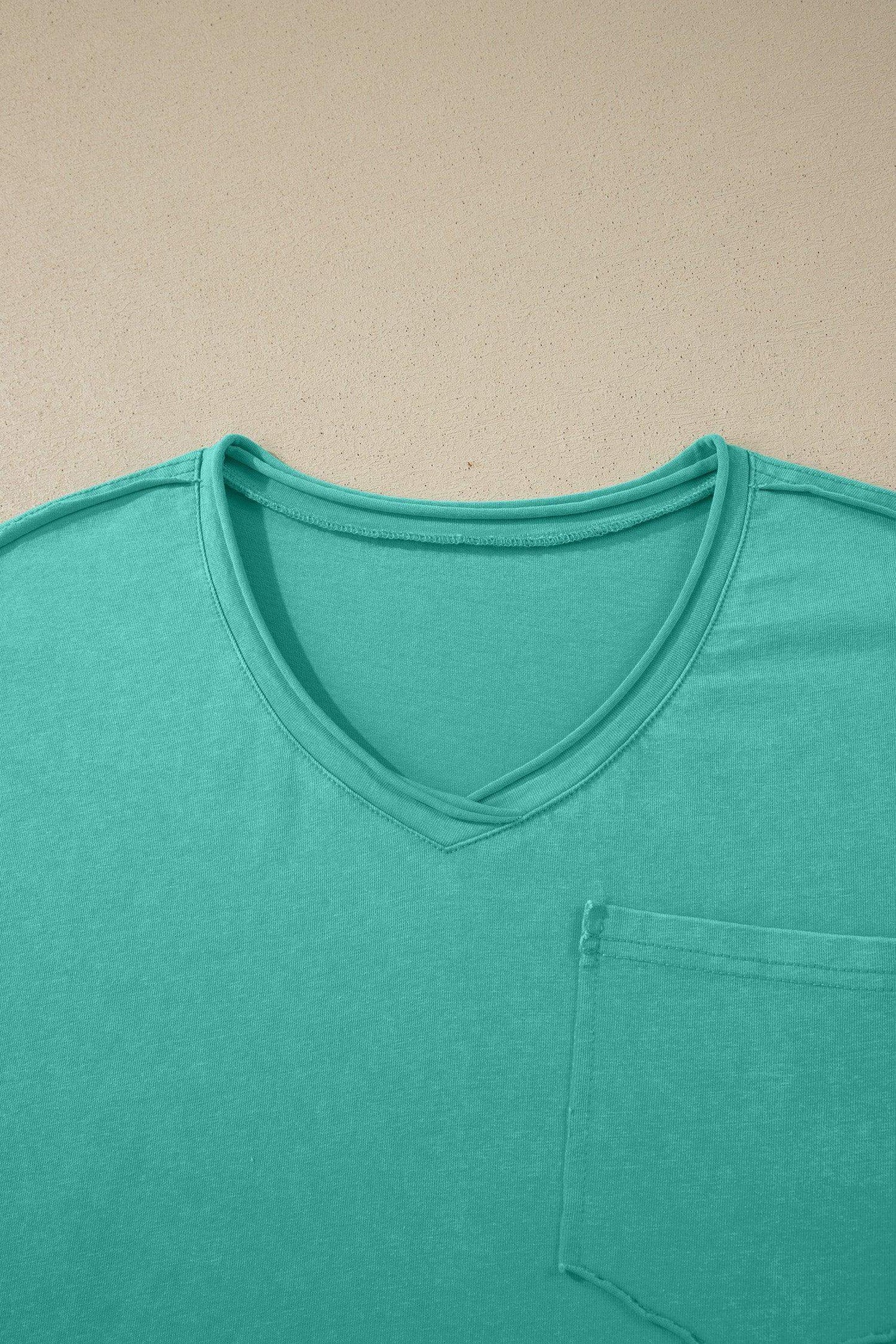 Mint Green Cotton Mineral Wash T Shirt - Sweet Fashion Wholesale