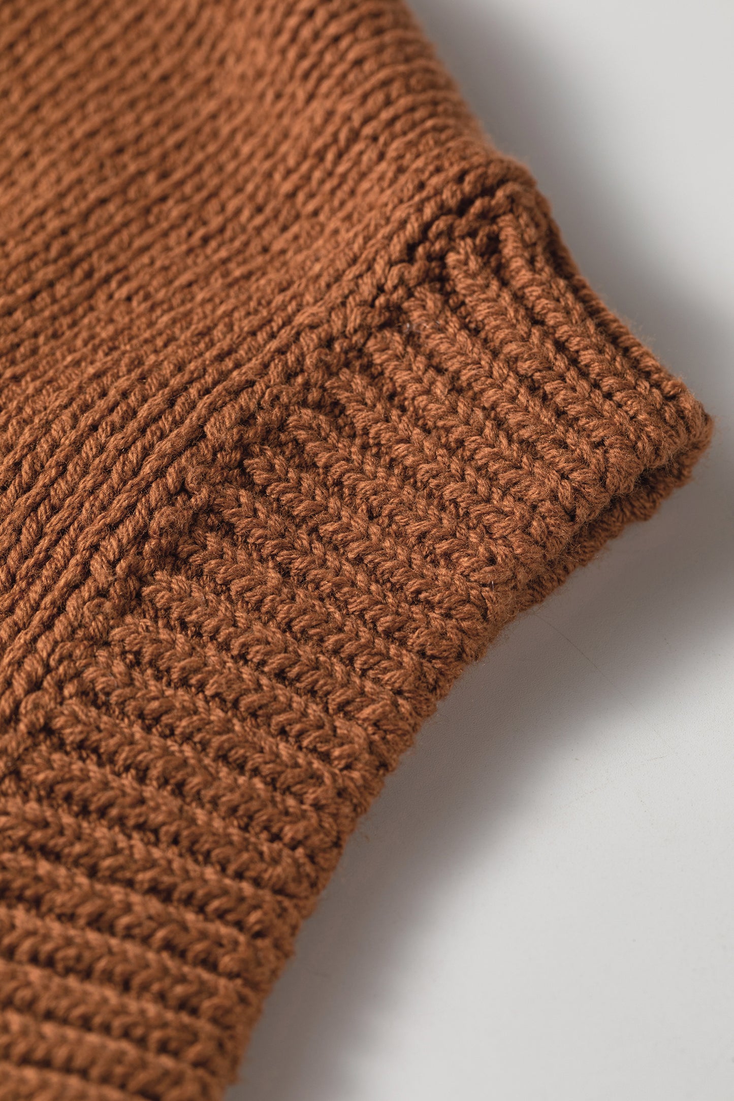 Chestnut Western Horseshoe Pattern Short Sleeve Knit Sweater