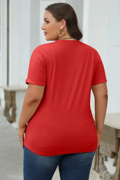 Mint Green Casual Plain Crew Neck Tee - Sweet Fashion Wholesale