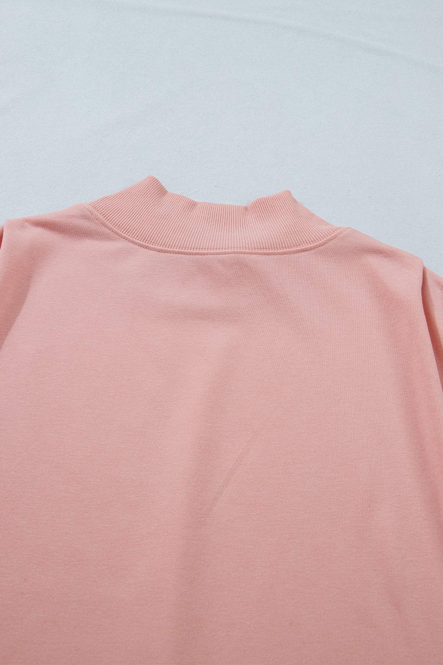 Sky Blue Solid Color High Neck Cap Sleeve Loose Top
