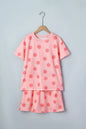 White Polka Dot Short Sleeve Top Casual Skort 2pcs Outfit - Sweet Fashion Wholesale