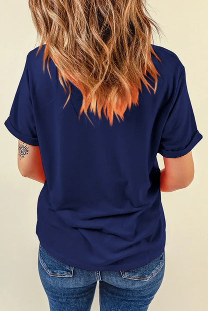 Mint Green Casual Plain Crew Neck Tee - Sweet Fashion Wholesale