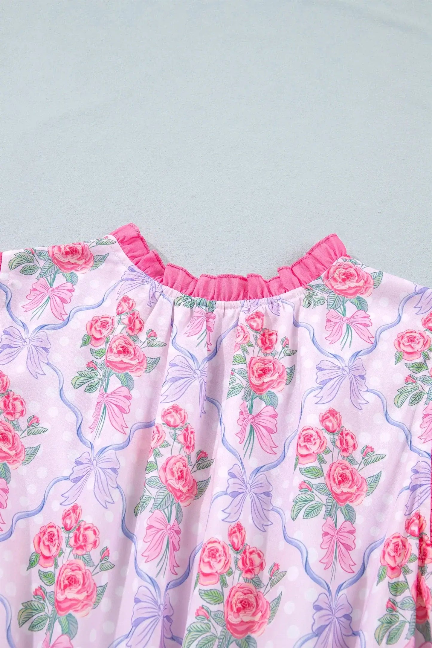 Purple Tiered Ruffles Sleeveless Summer Floral Dress - Sweet Fashion Wholesale