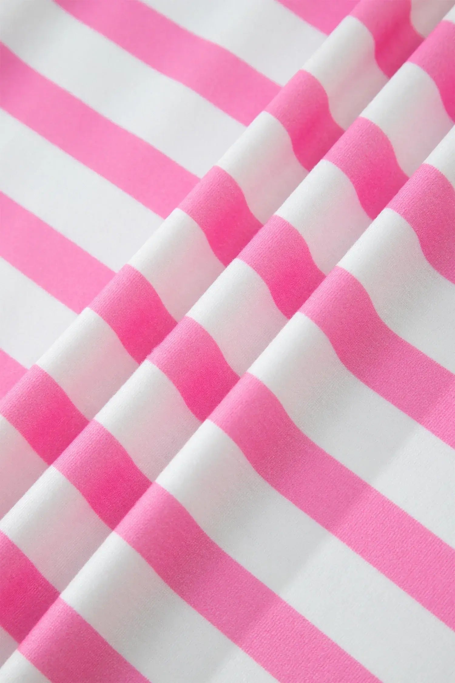 Pink Stripe Colorblock Patched Pocket V Neck Plus Size Tee - Sweet Fashion Wholesale