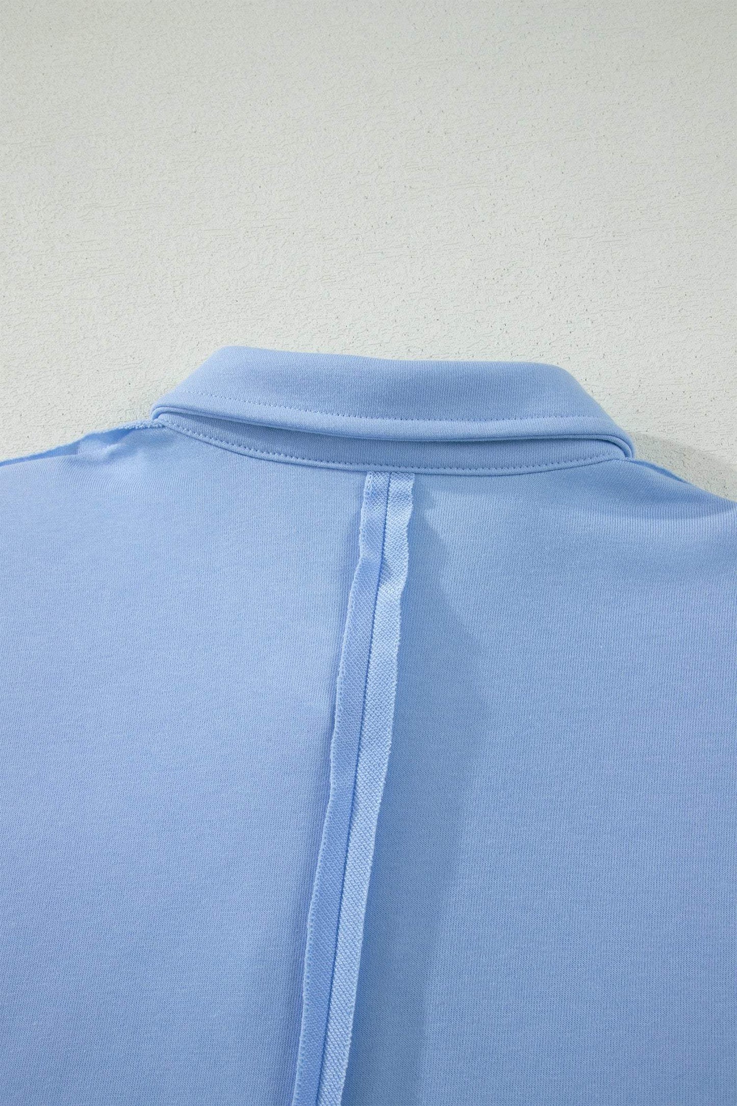 Banana Cream Loose Polo Tee Elastic Waist 2pcs Short Set