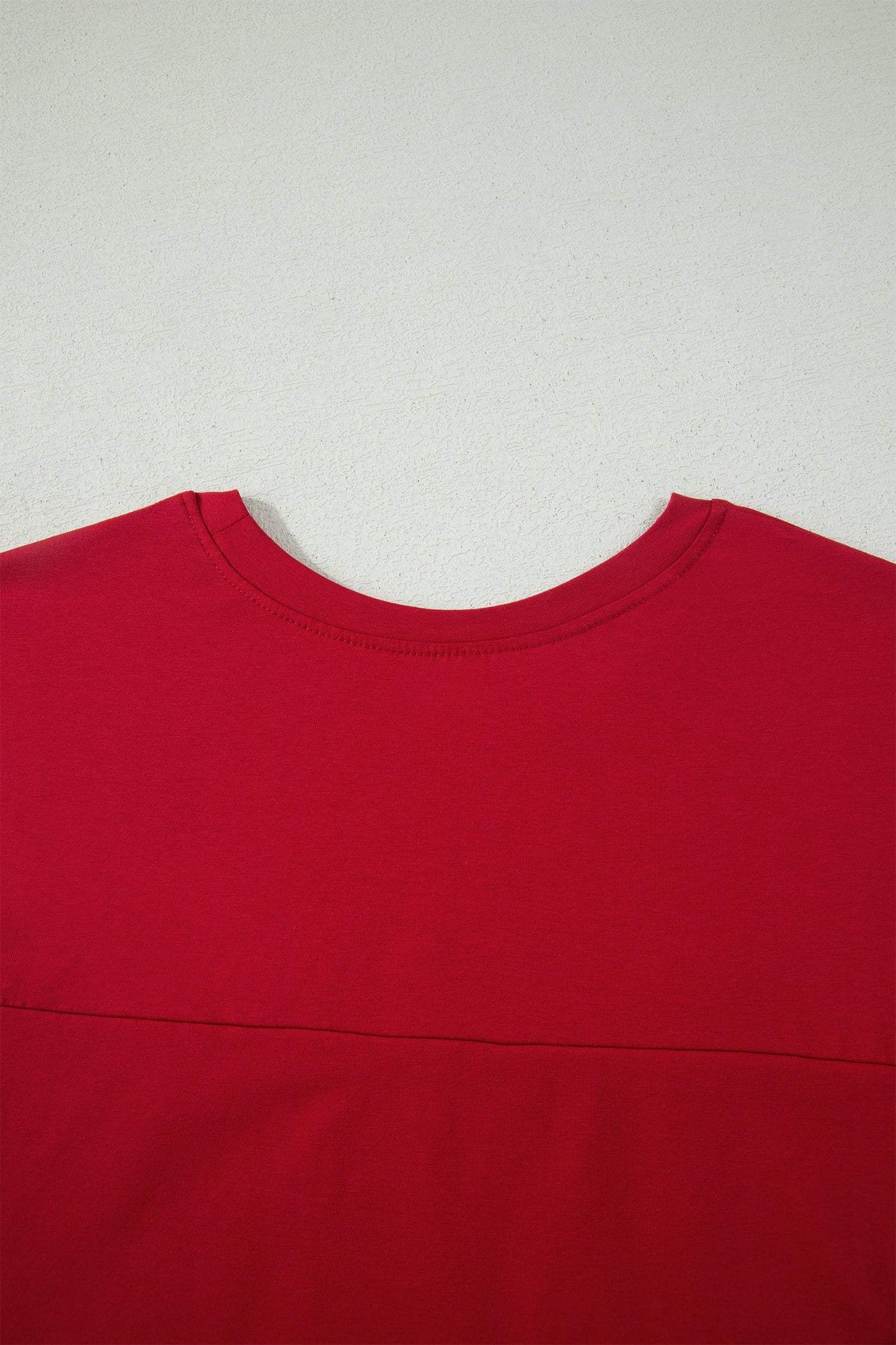 Racing Red Solid Color Cropped Tank Top and Jogger Pants Set
