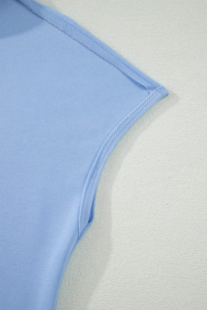 Banana Cream Loose Polo Tee Elastic Waist 2pcs Short Set