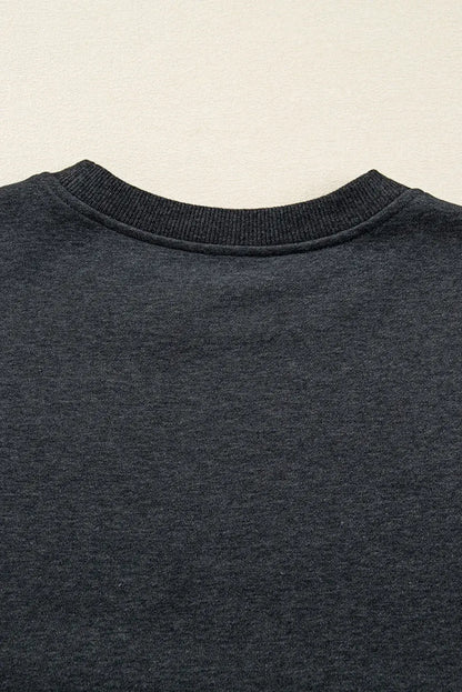 Carbon Grey Cowboy Queen Card Drop Shoulder Graphic Sweatshirt