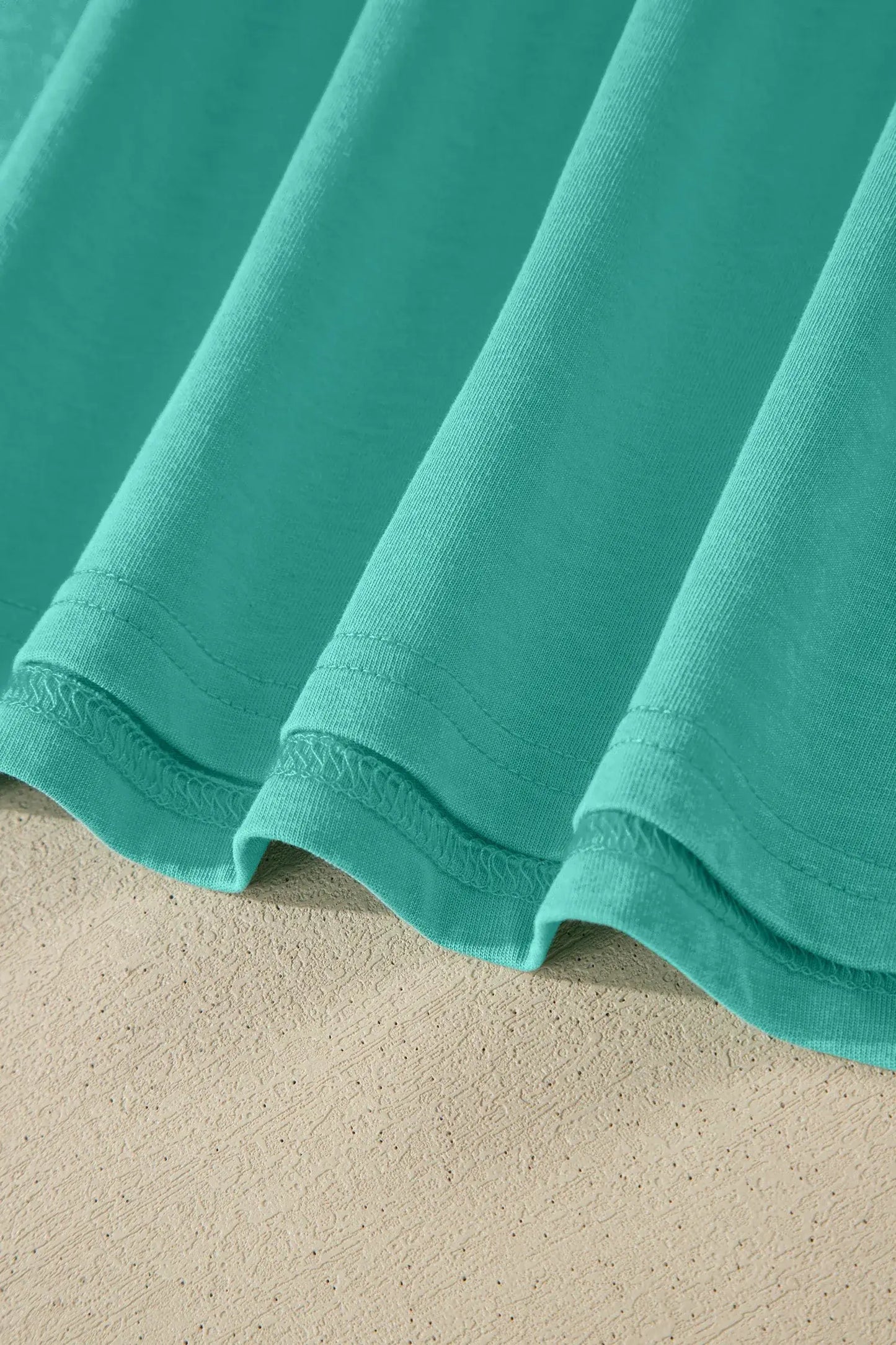 Mint Green Cotton Mineral Wash T Shirt - Sweet Fashion Wholesale