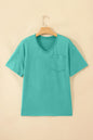 Mint Green Cotton Mineral Wash T Shirt - Sweet Fashion Wholesale