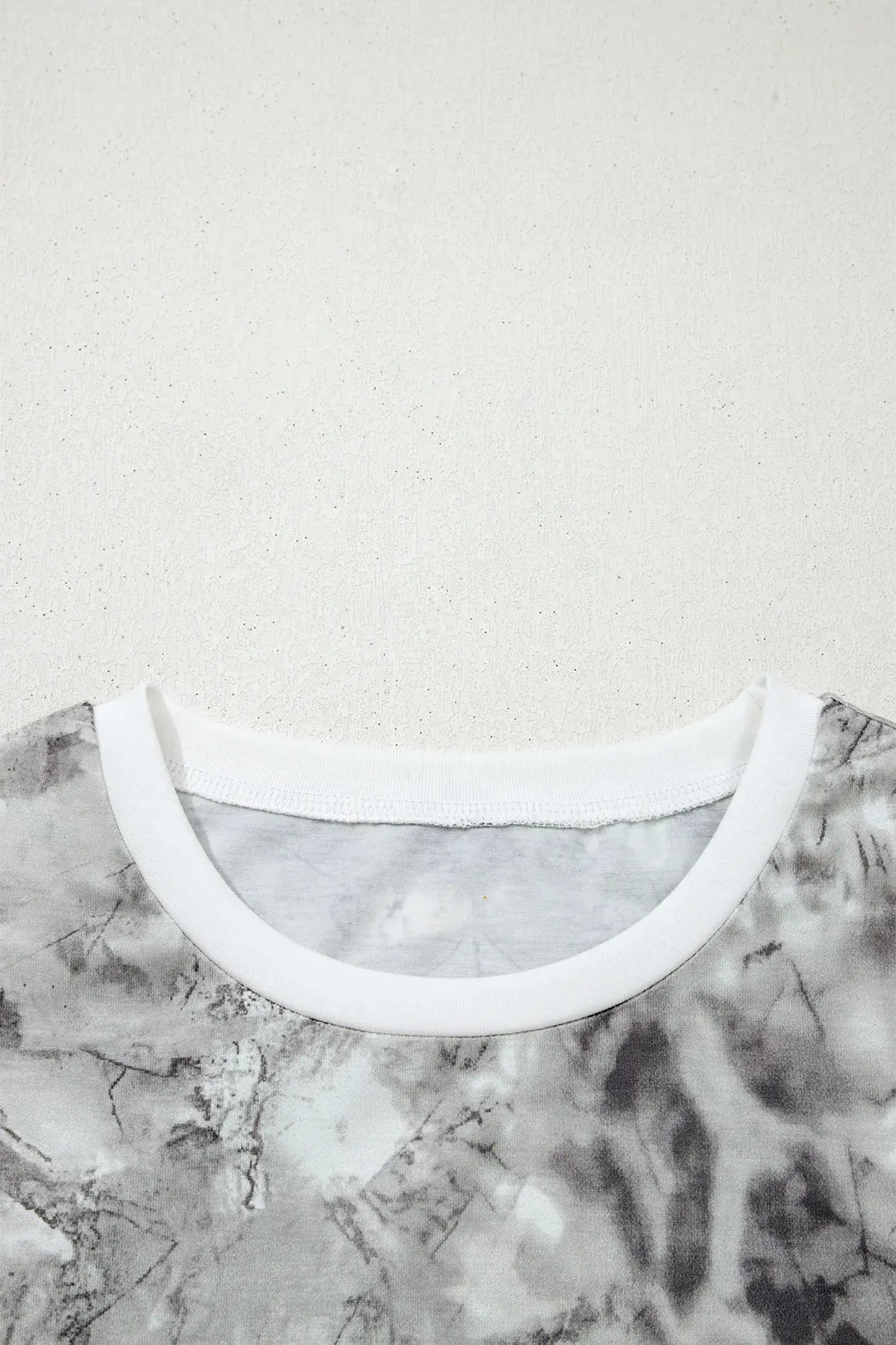 Gray Abstract Woodland Print Slim Fitted T Shirt - Sweet Fashion Wholesale