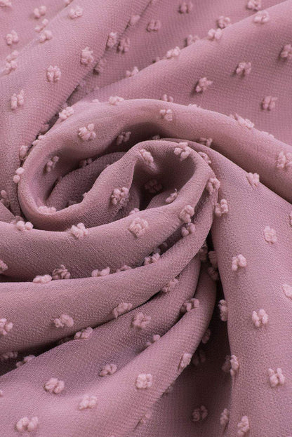 Pink Swiss Dot Sleeveless Ruffle Tank - Sweet Fashion Wholesale