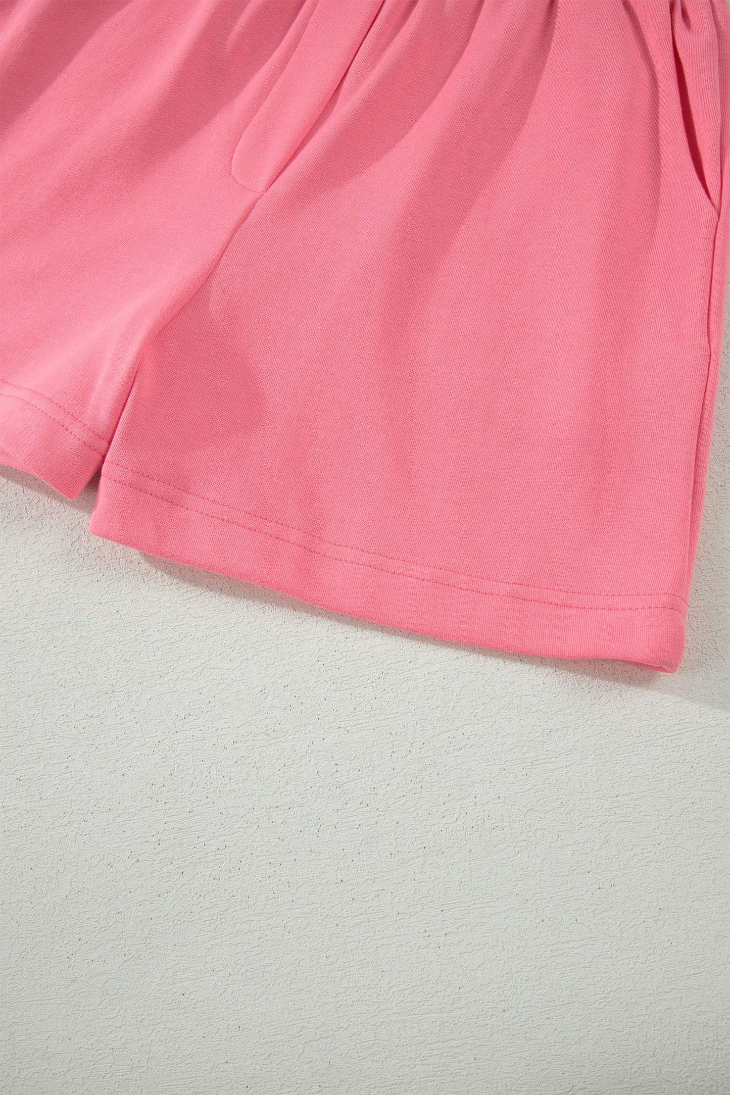 Sky Blue Half Zipped Ruffled Short Set