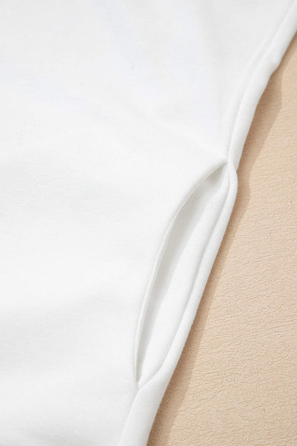 Sky Blue Solid Color High Neck Cap Sleeve Loose Top