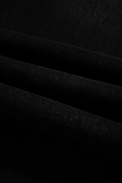 Black Frayed Cropped Straight Jeans - Sweet Fashion Wholesale