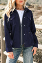 Laurel Green 2 in 1 Thermal Knit Textured Hooded Jacket