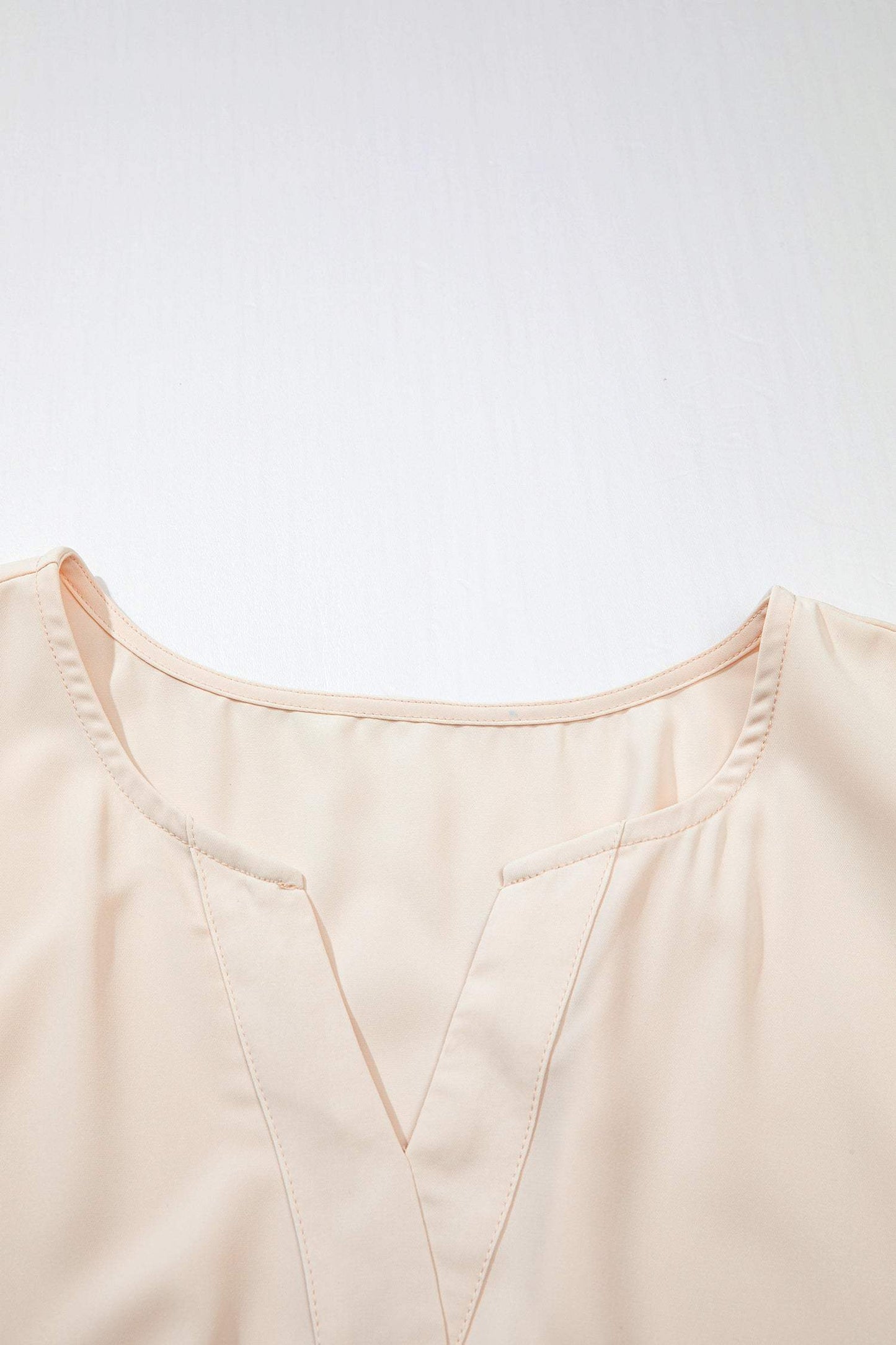 Apricot Plus Size V Neck Lacy Embroidery Patchwork Short Sleeve Maxi Dress