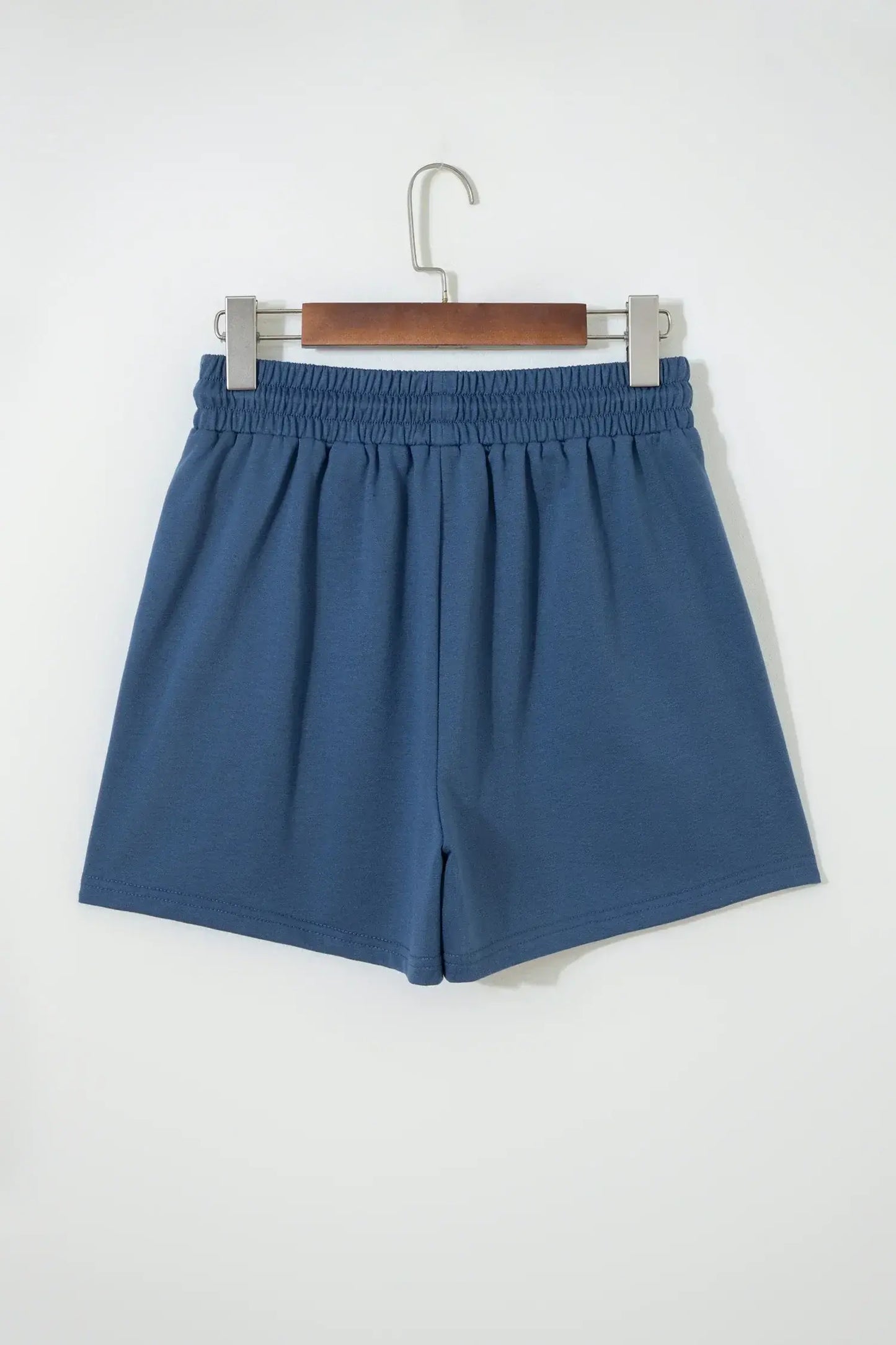 Pink Color Block Patchwork Varsity Striped Detail Drawstring Elastic Waist Shorts - Sweet Fashion Wholesale