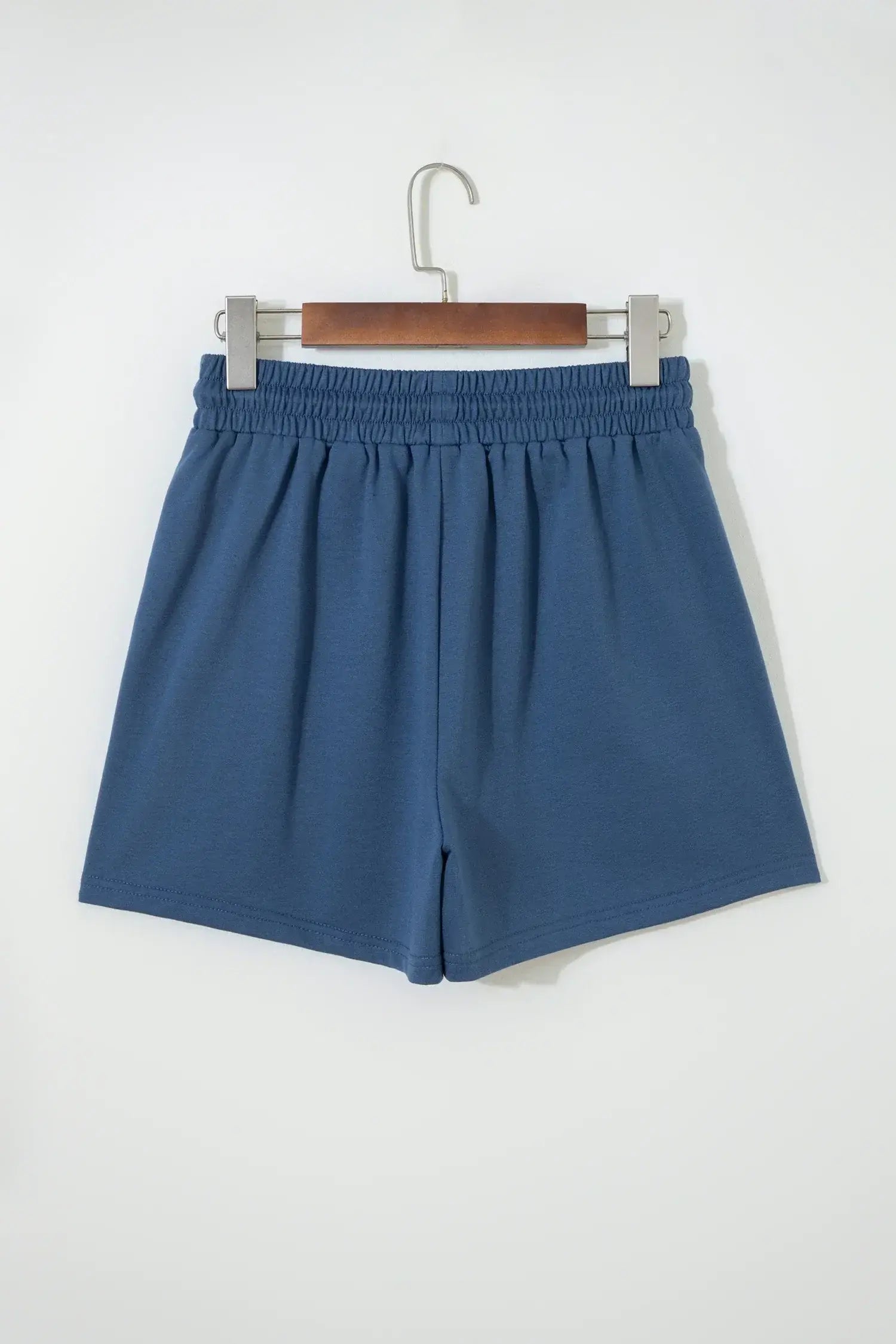 Pink Color Block Patchwork Varsity Striped Detail Drawstring Elastic Waist Shorts - Sweet Fashion Wholesale