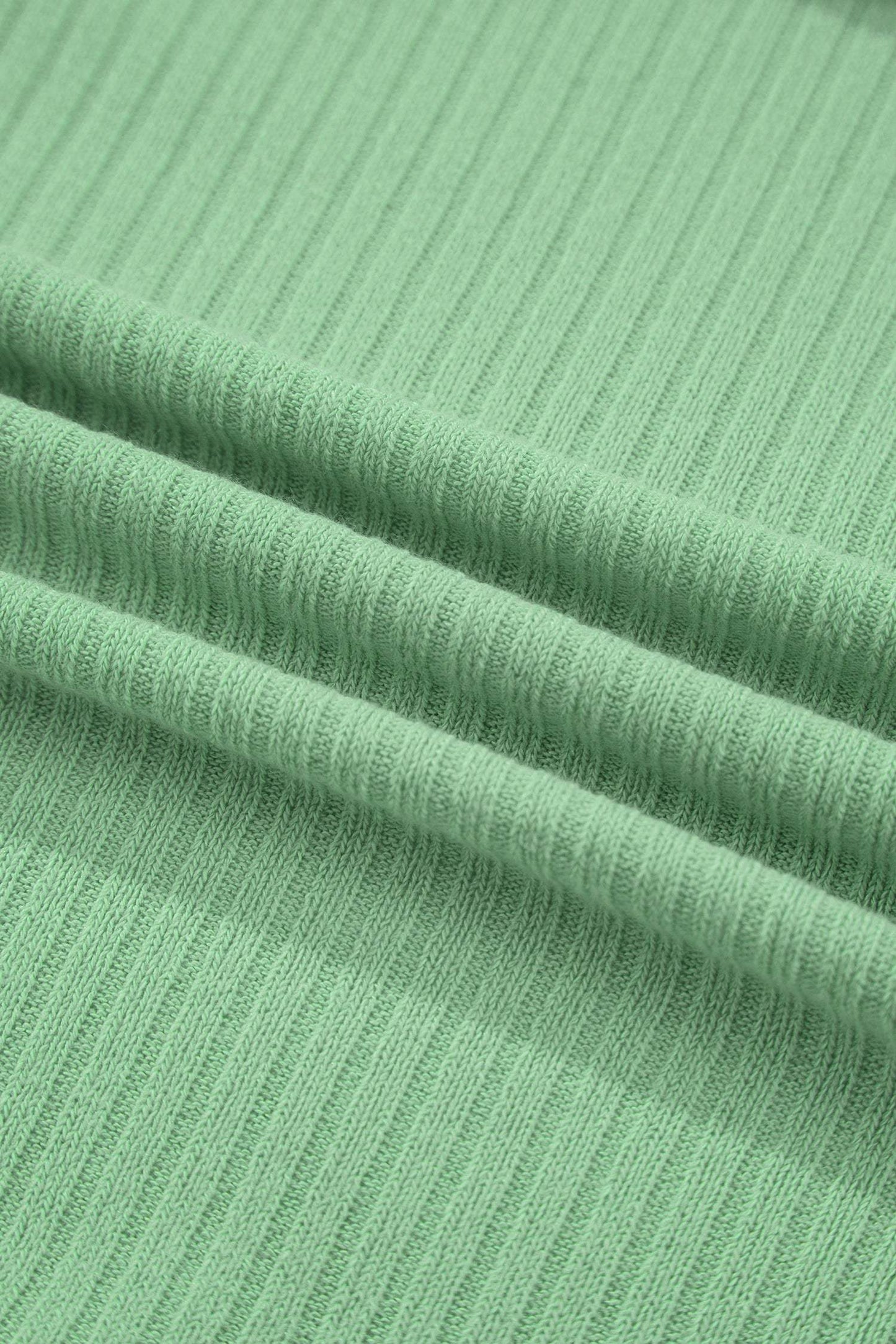 Green Stripe Exposed Seam Ribbed Patchwork Oversized Tee