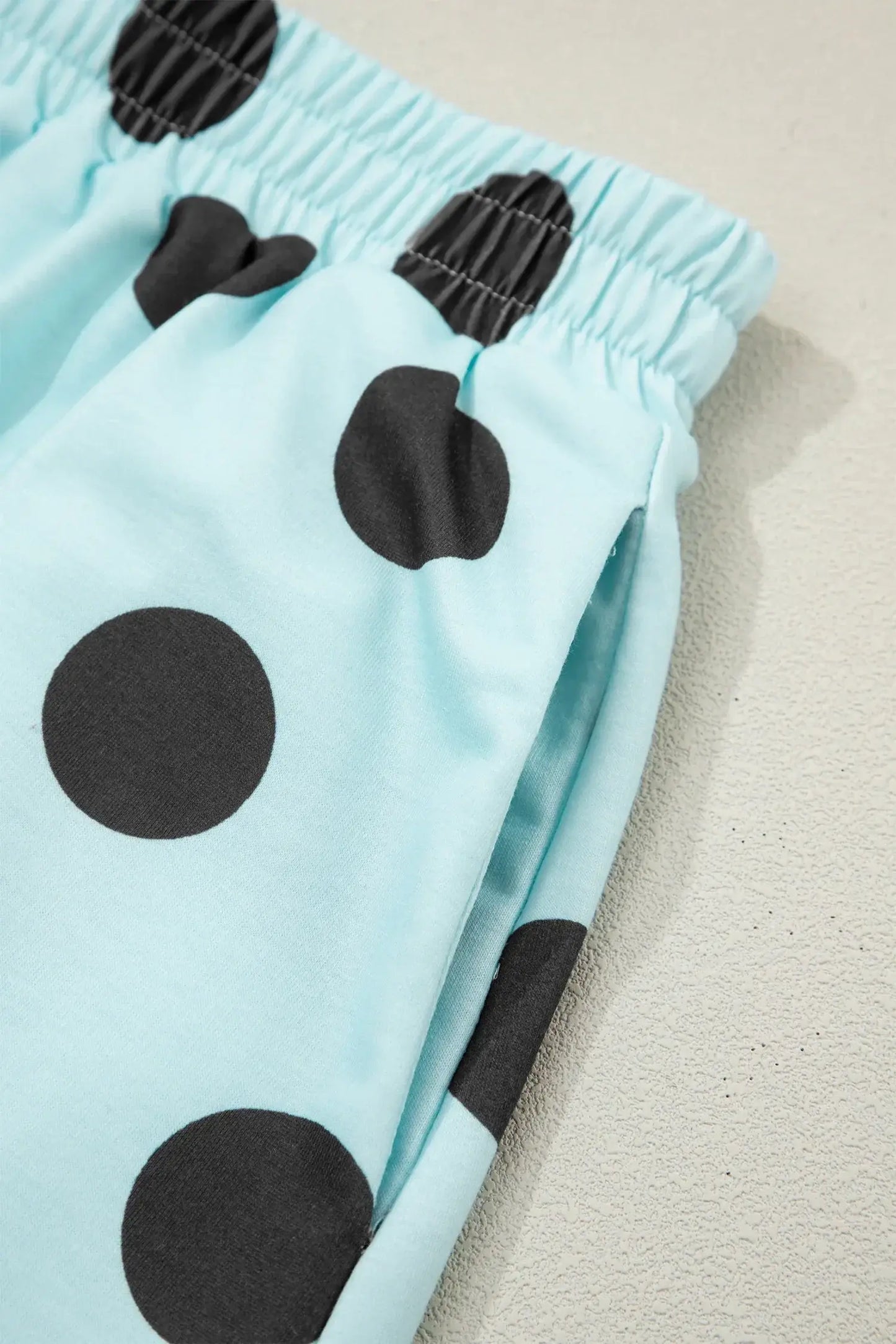 White Polka Dot Short Sleeve Top Casual Skort 2pcs Outfit - Sweet Fashion Wholesale