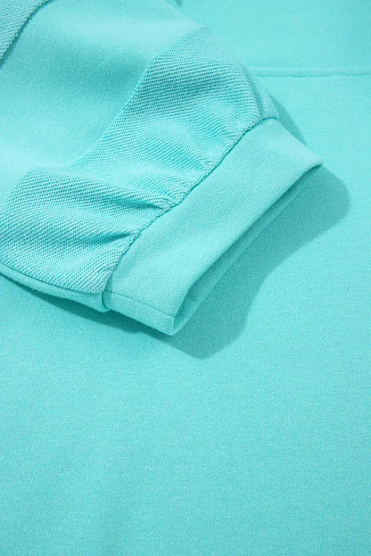 Moonlight Jade Bow Front Bracelet Sleeve Collared Side Pocket Shift Mini Dress
