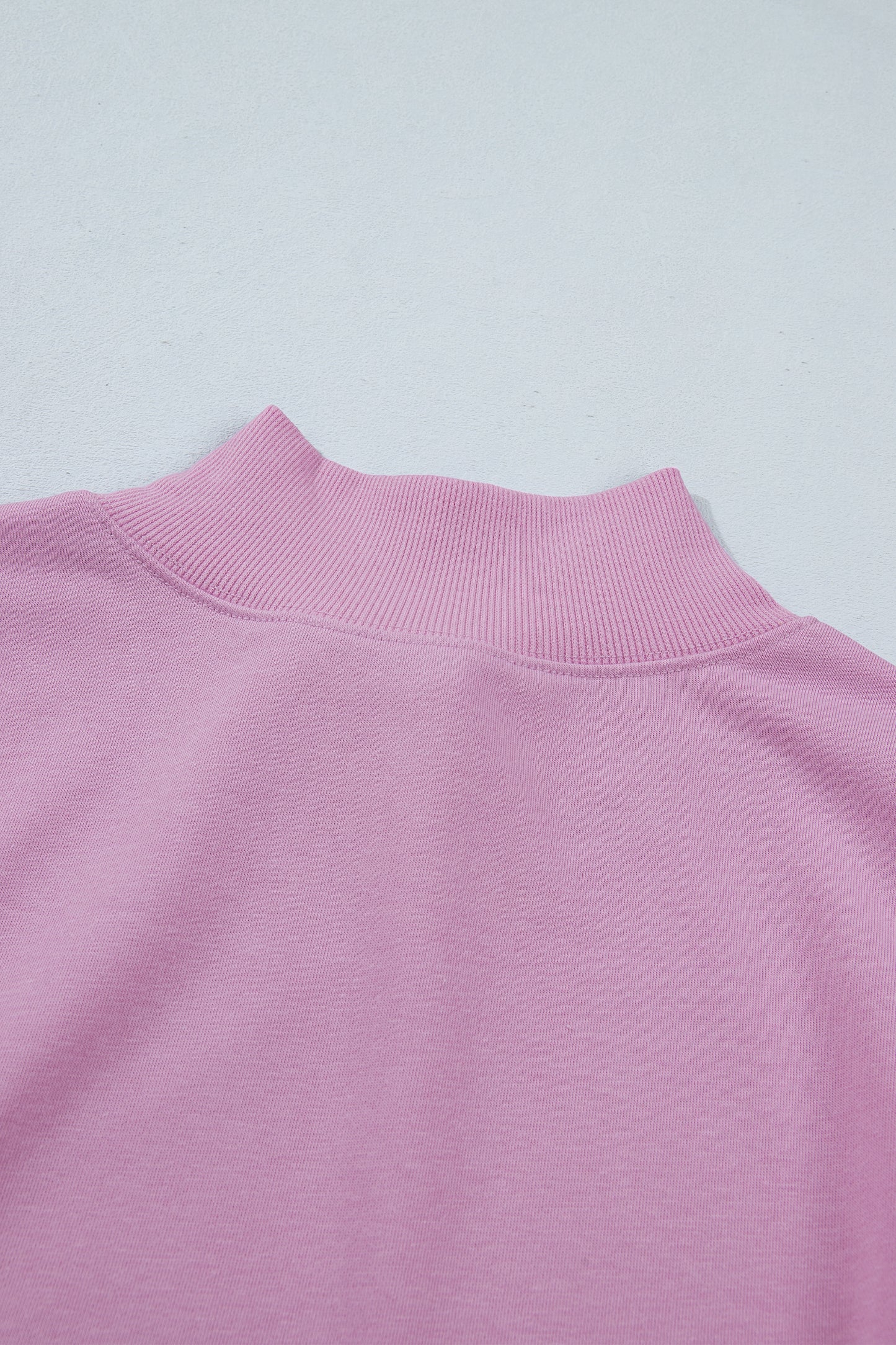 Myosotis Solid Color High Neck Cap Sleeve Loose Top