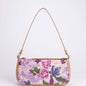 Sequin embroidered flower shoulder bag
