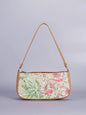 Sequin embroidered flower shoulder bag