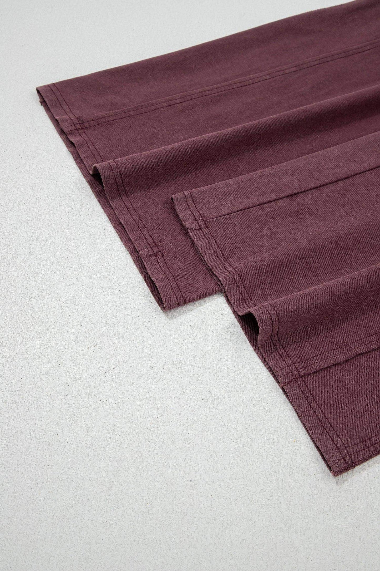 Mineral Red Mineral Wash Cargo Patched Pocket Utility Sweatpants - Sweet Fashion Wholesale