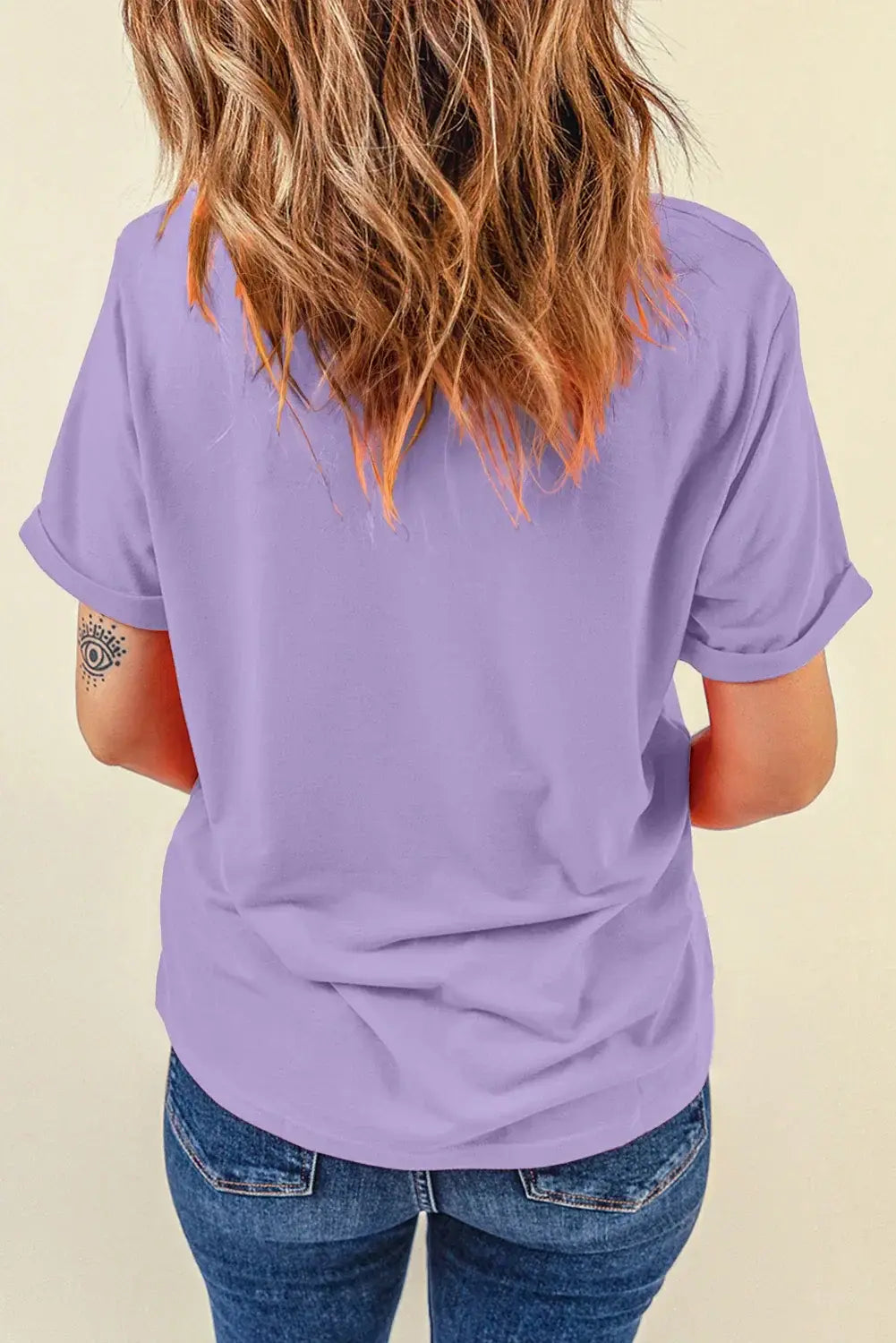 Mint Green Casual Plain Crew Neck Tee - Sweet Fashion Wholesale