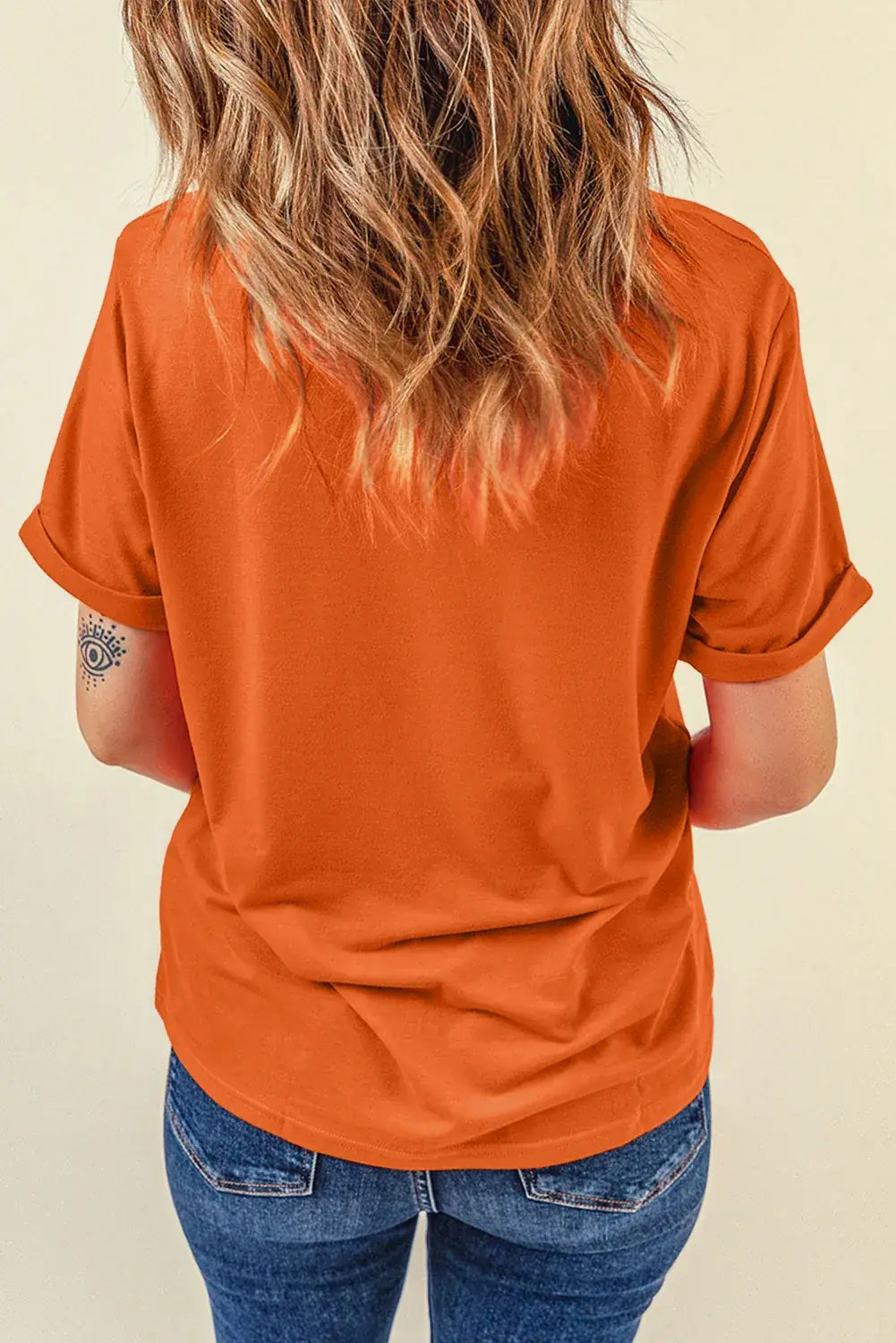 Mint Green Casual Plain Crew Neck Tee - Sweet Fashion Wholesale