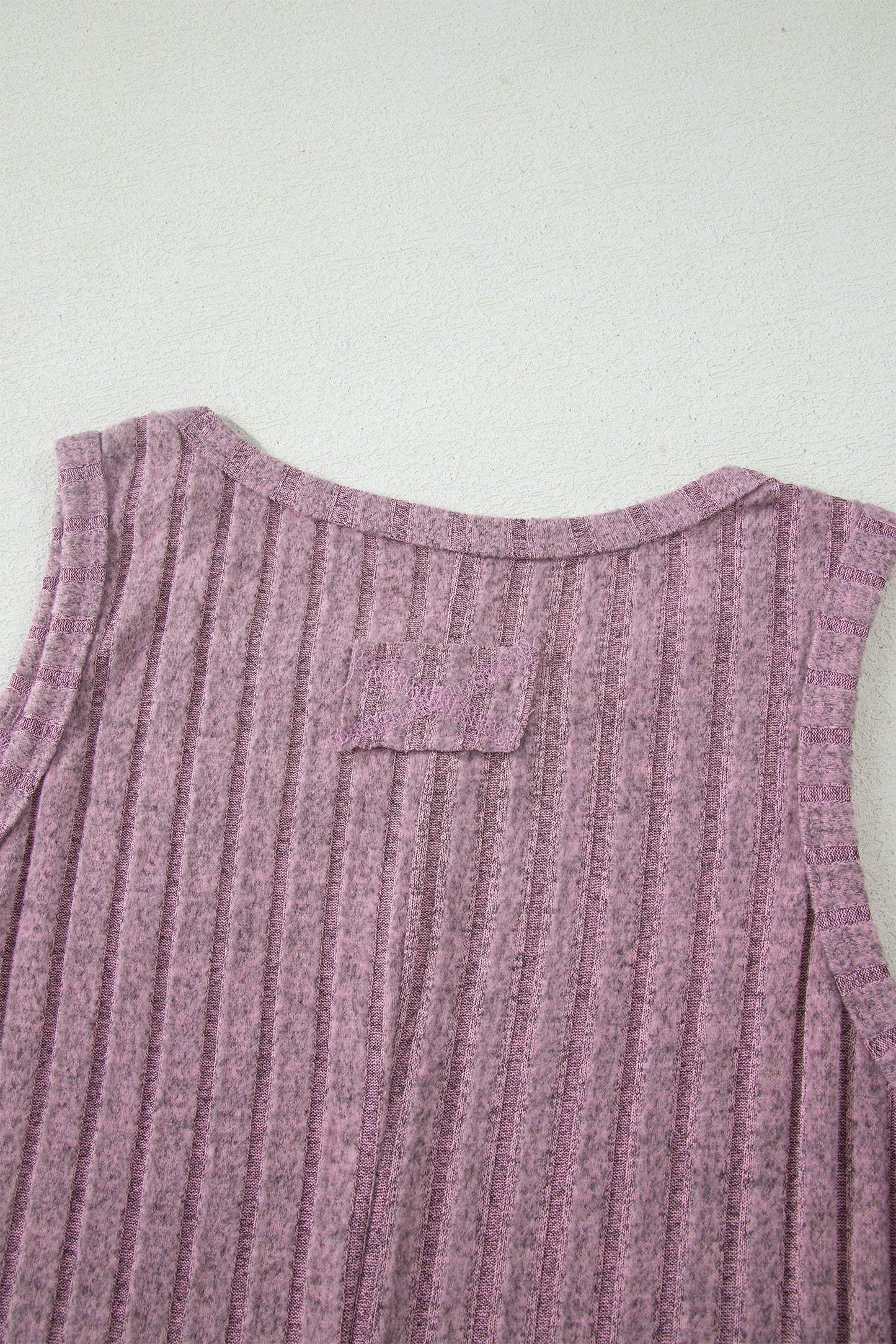 Bonbon Slim Ribbed Mineral Wash Tank Top