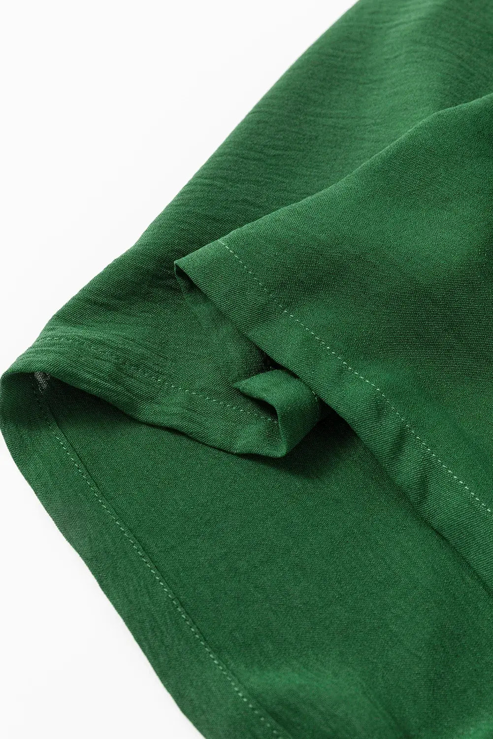 Green Casual Pocketed Smocked Sleeveless Romper - Sweet Fashion Wholesale