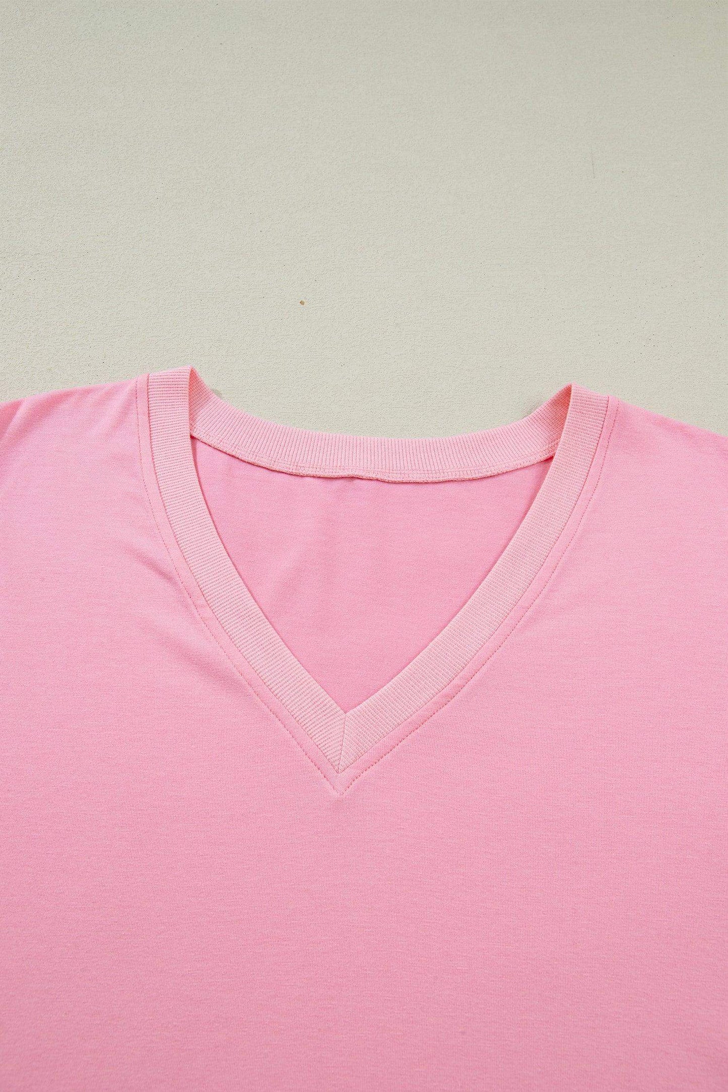 Bonbon V Neck Pleated Short Puff Sleeve Plus Size Blouse - Sweet Fashion Wholesale