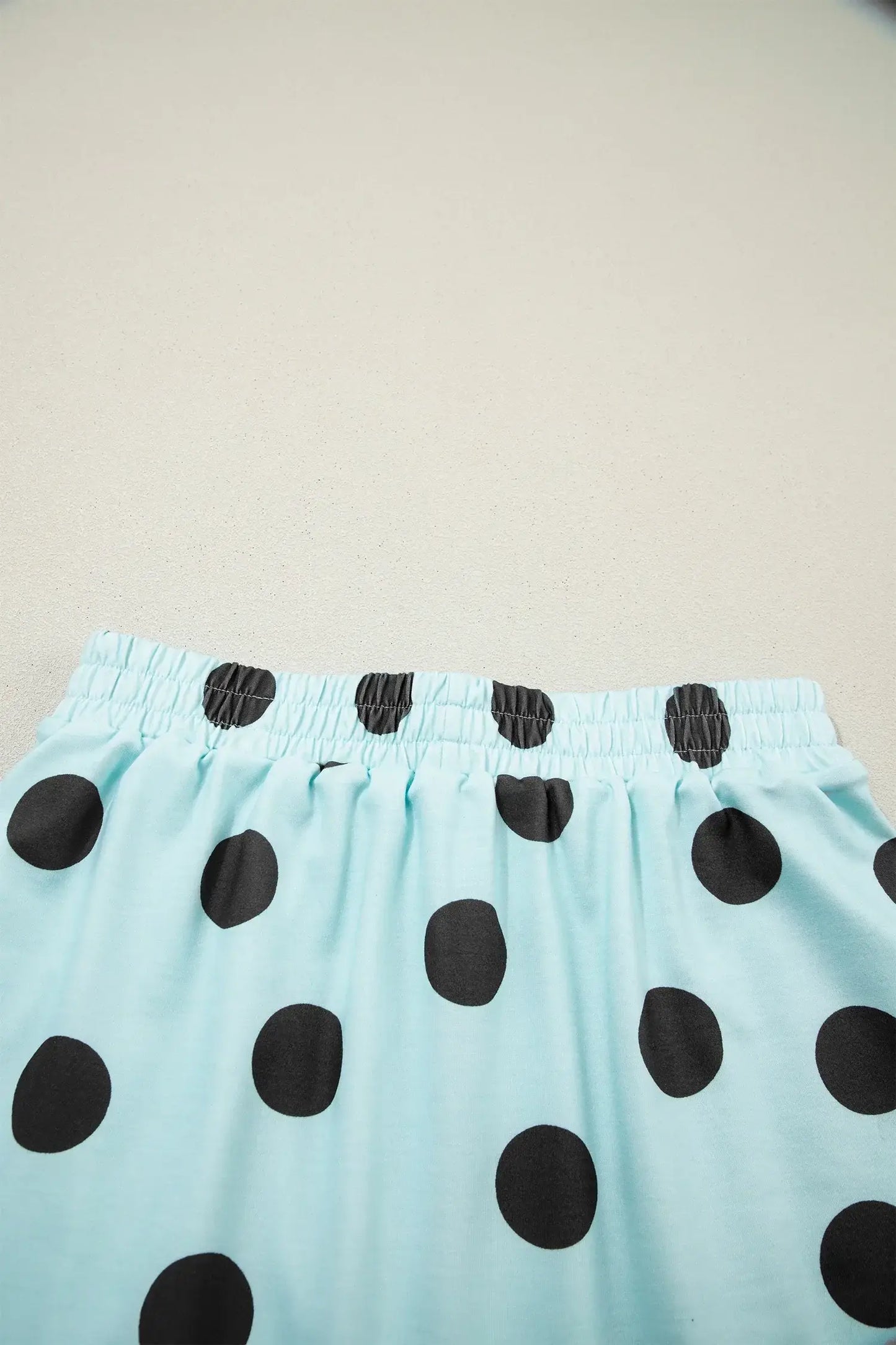 White Polka Dot Short Sleeve Top Casual Skort 2pcs Outfit - Sweet Fashion Wholesale