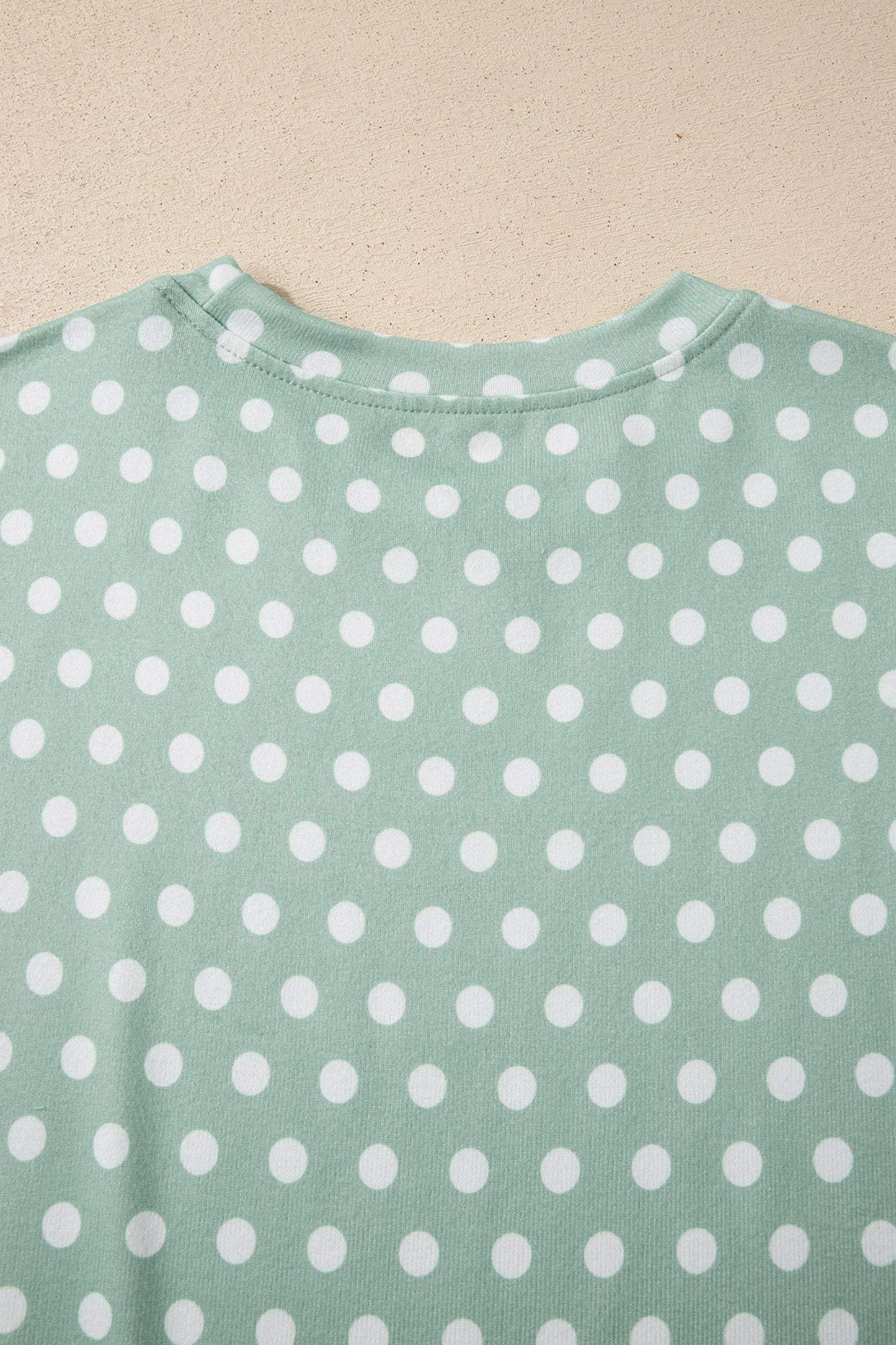 Green Polka Dot Print Short Set