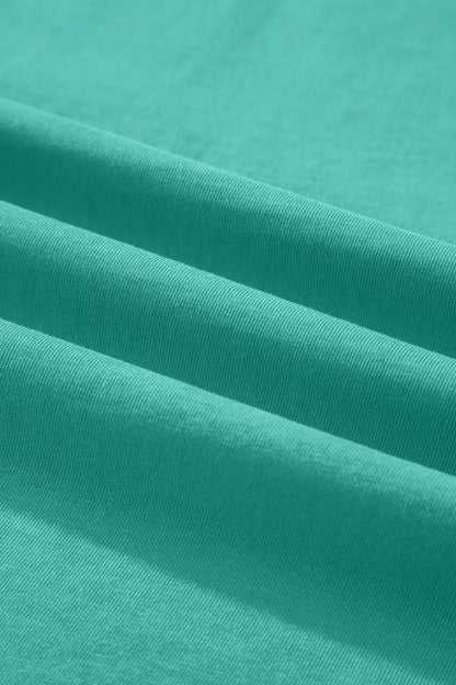 Mint Green Cotton Mineral Wash T Shirt - Sweet Fashion Wholesale
