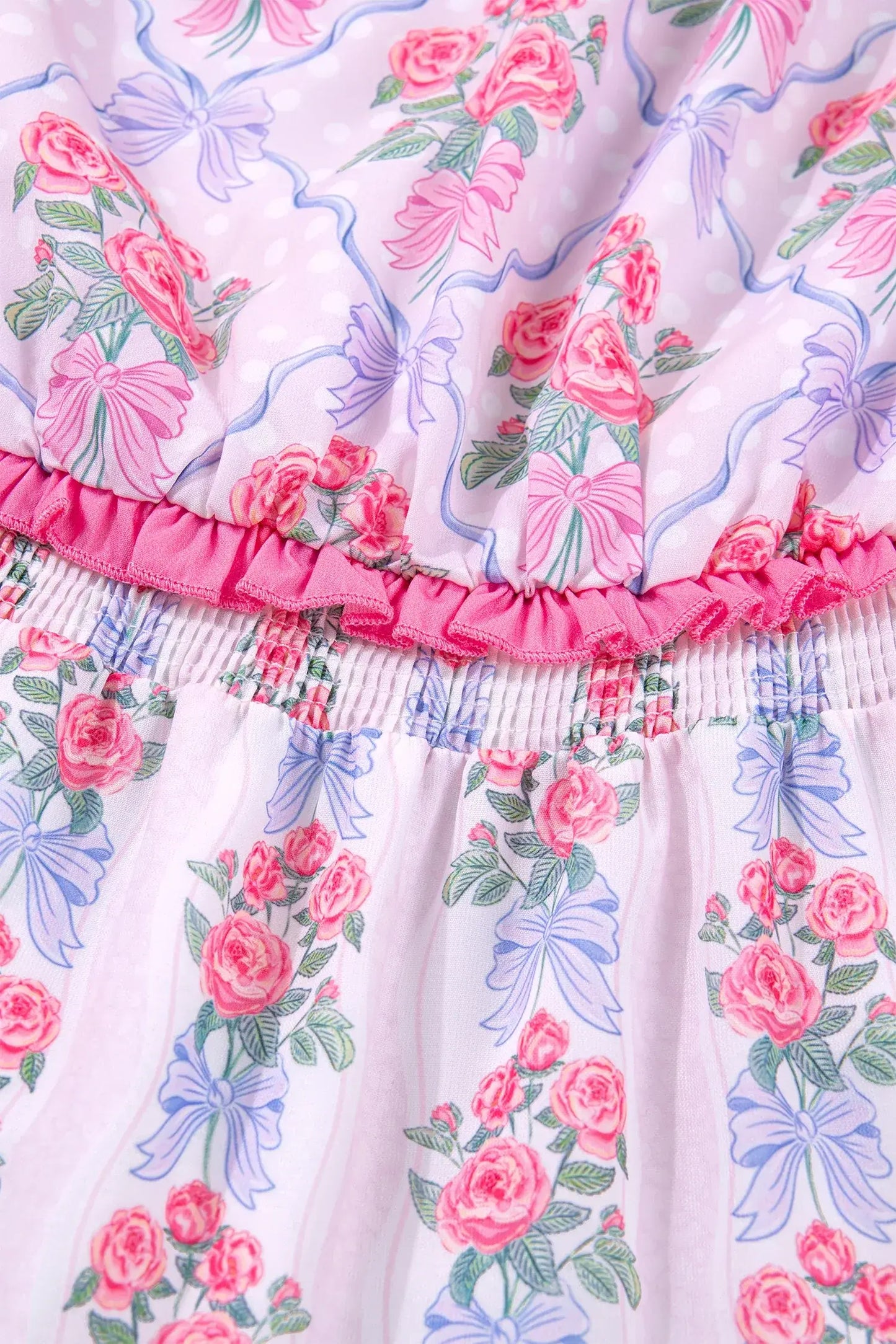 Purple Tiered Ruffles Sleeveless Summer Floral Dress - Sweet Fashion Wholesale
