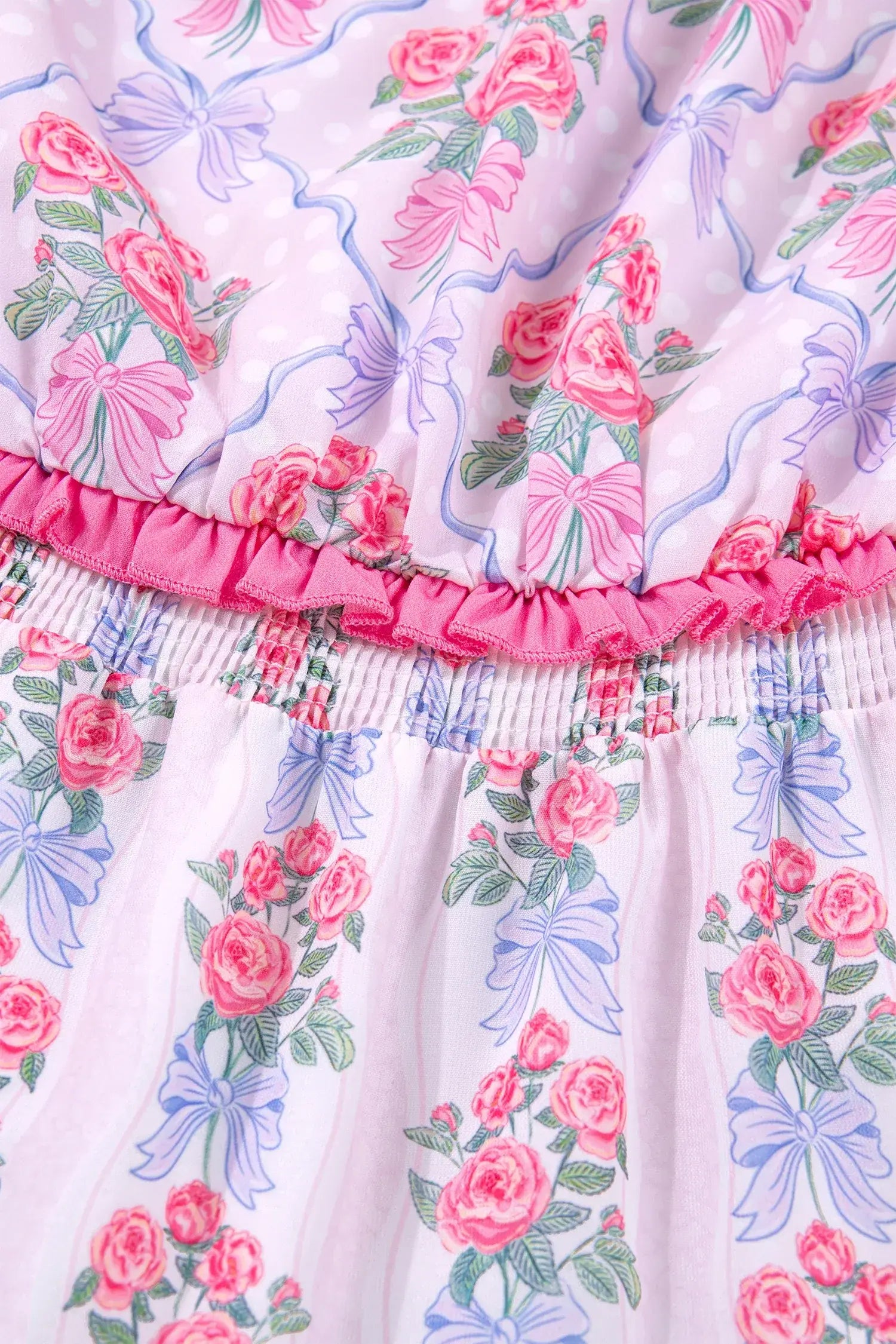 Purple Tiered Ruffles Sleeveless Summer Floral Dress - Sweet Fashion Wholesale
