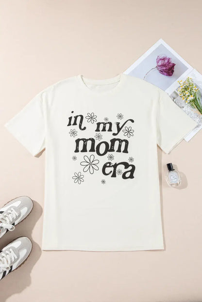 Jet Stream In My mom Era Graphic Loose Casual Tee - Sweet Fashion Wholesale