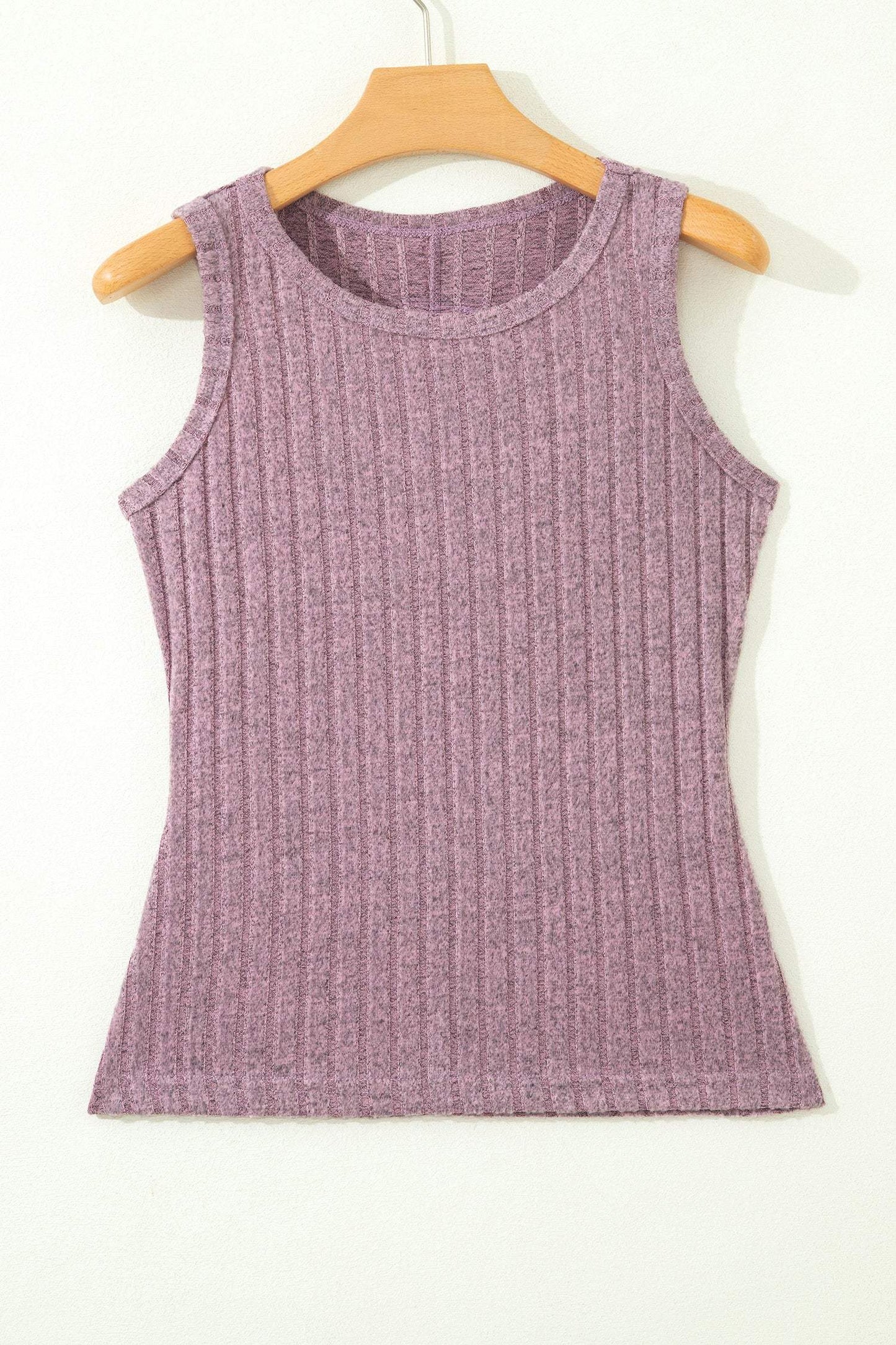 Bonbon Slim Ribbed Mineral Wash Tank Top