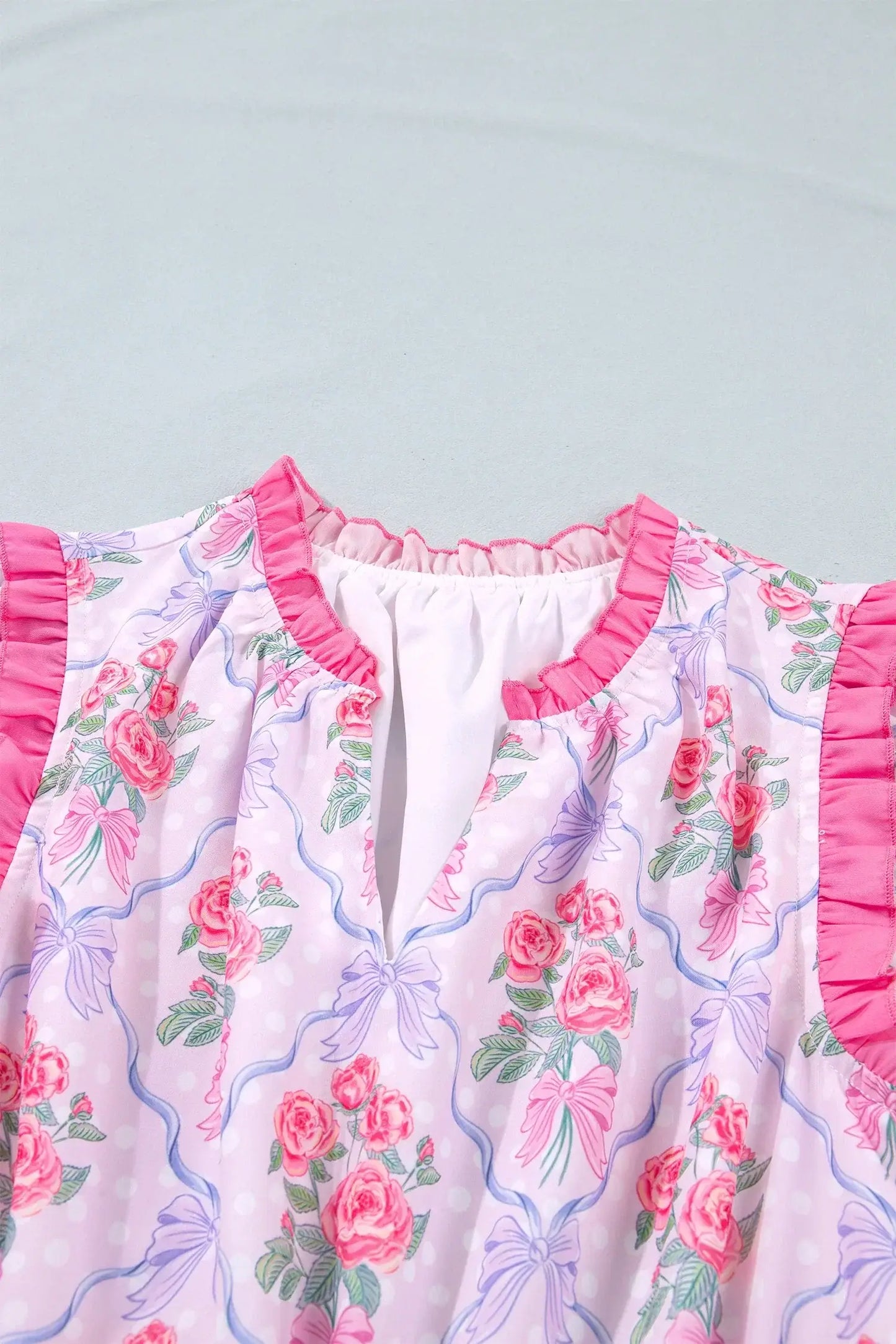 Purple Tiered Ruffles Sleeveless Summer Floral Dress - Sweet Fashion Wholesale