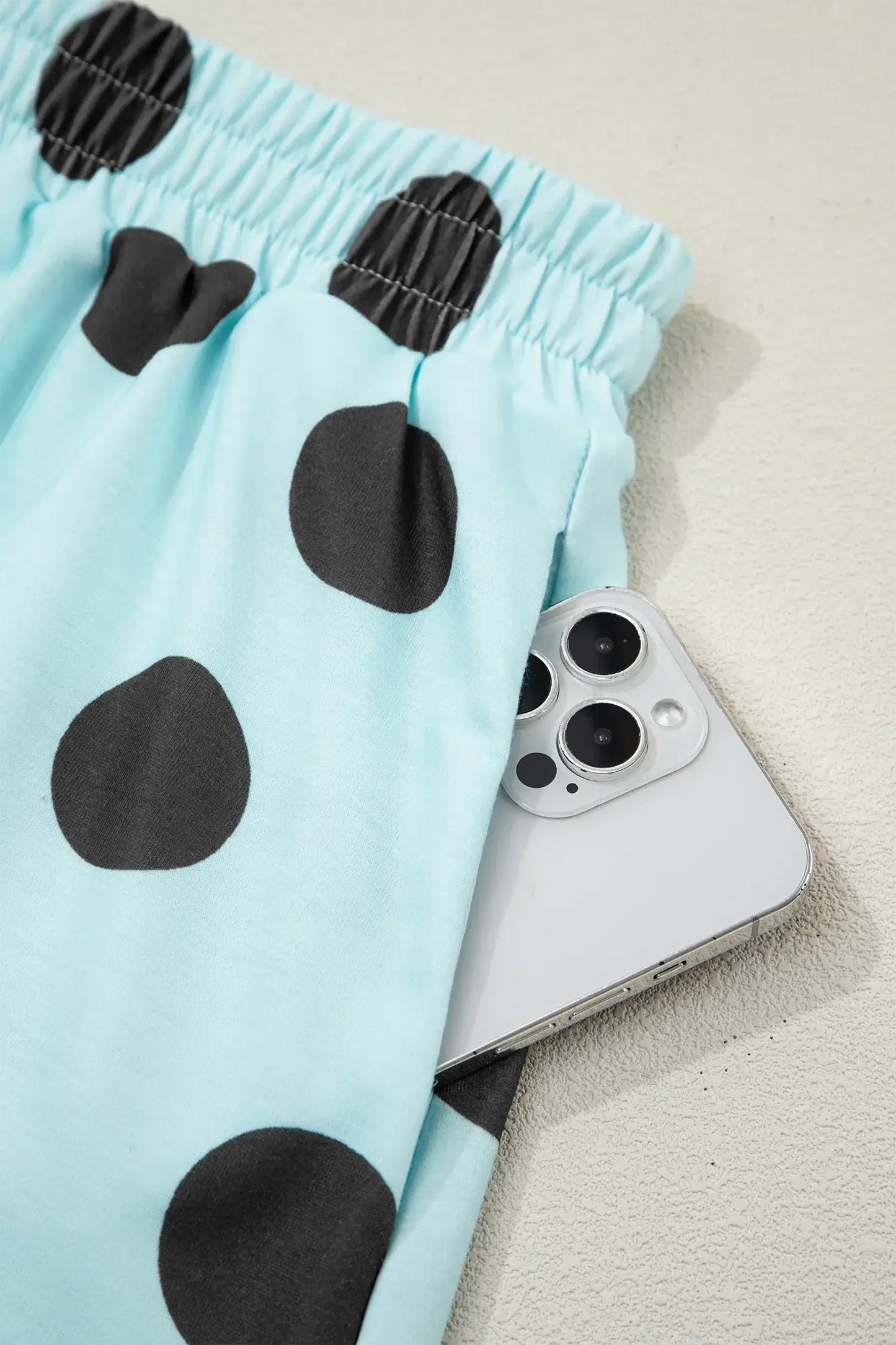 White Polka Dot Short Sleeve Top Casual Skort 2pcs Outfit - Sweet Fashion Wholesale