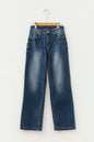 Ashleigh Blue Acid Washed Straight Leg Full Length Casual Jeans