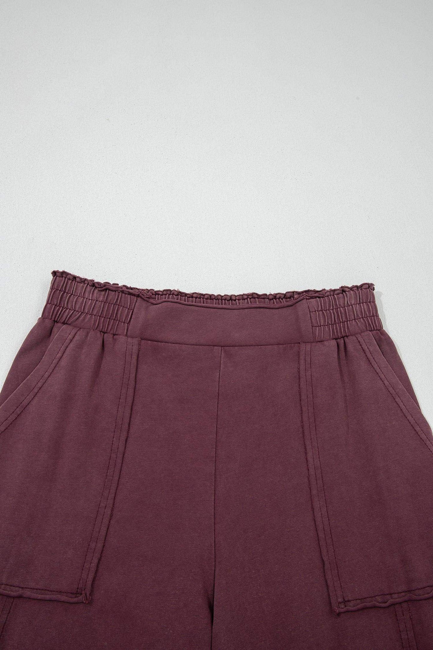 Mineral Red Mineral Wash Cargo Patched Pocket Utility Sweatpants - Sweet Fashion Wholesale
